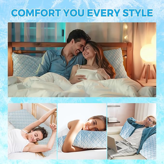 Bafode Body Pillow for Women, Cooling Body Pillow for Adults, Memory Foam Pillows for Side Sleeper, Adjustable Large Body with Pillow Pillowcase, Firm Bed Pillow (White, 20x54)