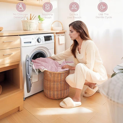 Electric Heated Blanket Twin Size 62"x84" - Flannel & Sherpa Fabric Dual-Sided, 6 Heat Settings & 10 Hours Auto Off, Soft & Cozy Warming Throw for Home, Office, or Bed, Machine Washable, Light Pink