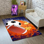 Sports Rugs for Boys Bedroom - Football & Soccer, Baseball,Basketball Rug for Boys Bedroom Sports Themed Water Flame Design Kids Carpet for Playroom Living Room Floor Mats, 2x3 Feet
