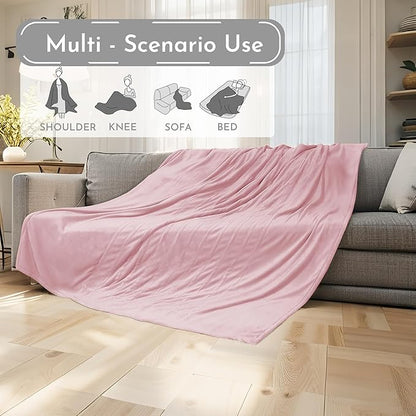 Electric Heated Blanket 84"x90" Queen Size Flannel Heated Blanket, Cozy & Warm for All Night, 4 Heat Settings & 10 Hours Auto Off, Machine Washable-Light Pink