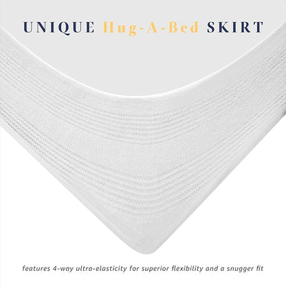 Premium Cal King Mattress Topper, Soft Cotton Quilted Pillow Top with 8-22" Unique Design Deep Pocket (72 x 84 Inches, White)