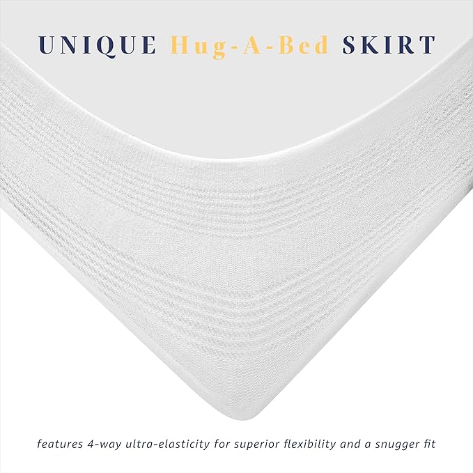 Full Size Thick Mattress Pad with 100% Cotton Cover - Naturally Skin-Friendly and Breathable, Unique Deep Pocket Design Up to 22" (54 x 75 Inches, White)