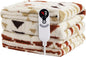 Electric Heated Blanket Full Size 72"x84" - Double-Sided Plush Fabric, 6 Heat Settings & 10 Hours Auto Off, Machine Washable - Sand Glass