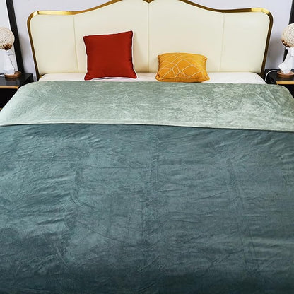 Waterproof Blanket for Bed, 80"x90" Leak-Proof Design, Reversible & Washable King Size Waterproof Blanket, Large Water Resistant Blankets, Reusable (Dark Grey/Silver Grey), Ahinahwap