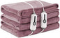 Electric Heated Blanket 84" x 90" Queen Size with Dual Control Warm Flannel Heated Blanket with 4 Heating Levels & 10 Hours Auto-Off, Fast Heating, Machine Washable, for Bedding -Purple