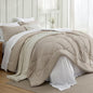 Bedsure King Size Comforter Set - 7 Pieces Reversible Beige and White Bedding, King Size Bed Set for All Seasons, Bed in a Bag with Down Alternative Comforter, Sheets, Pillowcases & Shams