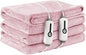 Electric Heated Blanket King Size 90×100, Comfortable & Luxurious Flannel, 4 Heating Levels & 10 H Auto Shut Off, Light Pink