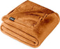 Bare Home Fleece Blanket - Full/Queen - Ultra-Soft Lightweight for Bed, Sofa, and Couch - Luxury Microplush - Cozy Warm Blanket (Full/Queen, Sienna)