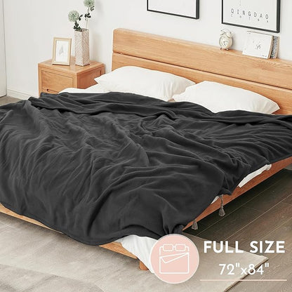 Heated Electric Blanket 72'' x 84'' Full Size Soft Heated Blanket with 4 Levels of Heat ＆ 10 Hour Auto Off, Machine Washable, Iron Grey