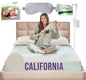 Earth Grounding Sheets California Size with 12% Silver Fiber & 4% Silk & 84% Cotton - Beige - SGS Quality Certified Grounded Well Bed Sheet - Conductive Fitted Sheet for Better Sleep
