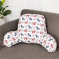 Bohemian Printed Reading Pillow with Support Arms Soft Bed Rest Pillows Back Support Cushion for Kids Reading Watching TV Sitting Up in Bed (20"×15"×8",Horse)