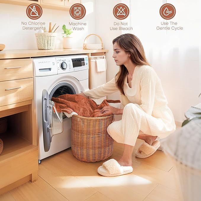 Electric Heated Blanket Full Size 72"x84" - Microplush & Sherpa Fabric Dual-Sided, 6 Heat Settings & 1-10 Hours Auto Off, Soft & Cozy Warming Throw for Home, Office, or Bed, Machine Washable, Caramel
