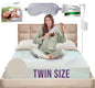 Earth Grounding Sheets Twin Size with 12% Silver Fiber & 4% Silk & 84% Cotton - Beige - SGS Quality Certified Grounded Well Bed Sheet - Conductive Fitted Sheet for Better Sleep