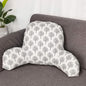 Bohemian Printed Reading Pillow with Support Arms Soft Bed Rest Pillows Back Support Cushion for Kids Reading Watching TV Sitting Up in Bed (23"×16"×10",Beige Tree)