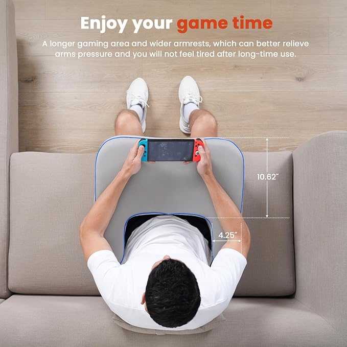 Reading Pillow,Lap Desk Pillow for Laptop,Memory Foam Reading Pillows for Gaming, Arm Rest Pillow for Reading, Working, Crocheting, Playing Game or Sitting in Bed,Sofa