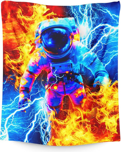 Blanket for Boys Kids Astronaut Throw Blankets Gift - 60x80 Inches Soft Comfy Cool Astronaut Throw for Sofa Chair Bed Office Home Decor