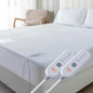 Heated Mattress Pad King - Electric Mattress Pad Cover with Dual Controllers, 5 Heat Settings & 10-Hour Auto Off, Deep Pocket Bed Protector for All Seasons, 78"x80"