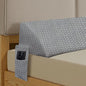 Bed Wedge Pillow Headboard Gap Filler, High-Density Foam Wedge Pillow for Bed, Comfortable & Supportive Angled Design, Fills 0-6" Gap Between Mattress and Headboard, Grey