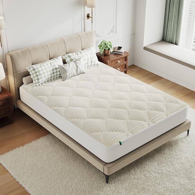 Novilla Twin Mattress Topper - Plush Warmth Mattress Pad for Cold Sleepers, Cloud-Like Softness & Mattress Protector, Deep Pocket 8-21", Machine Washable