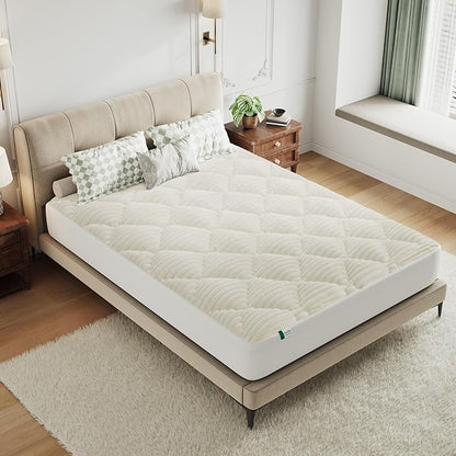 Novilla Twin Mattress Topper - Plush Warmth Mattress Pad for Cold Sleepers, Cloud-Like Softness & Mattress Protector, Deep Pocket 8-21", Machine Washable