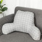Bohemian Printed Reading Pillow with Support Arms Soft Bed Rest Pillows Back Support Cushion for Kids Reading Watching TV Sitting Up in Bed (23"×16"×10",Light Grey)
