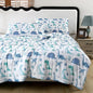 SDIII Dinosaur Comforter Full 3 Pieces, Silky Breathable Microfiber and Spandex, Cute Dinosaur Bedding Full Size for Boys Girls Kids and Teens
