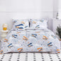 Mooreeke Twin Size Comforter Sets for Boys Kids, 6 Pieces Bed in a Bag Grey Glider Bedding Comforter Sheet Set with Shams and Decorative Toy Pillow, Ultral Soft Microfiber Kids Bed Set