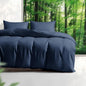 Tencel Duvet Cover Set, Twin/TwinXL Size Cooling Duvet Cover for Hot Sleepers, 100% Eucalyptus Lyocell, 2 Pieces, 1 Zipper Closure Duvet Cover (70" x 90") and 1 Pillowcases (20" x 30") - Navy