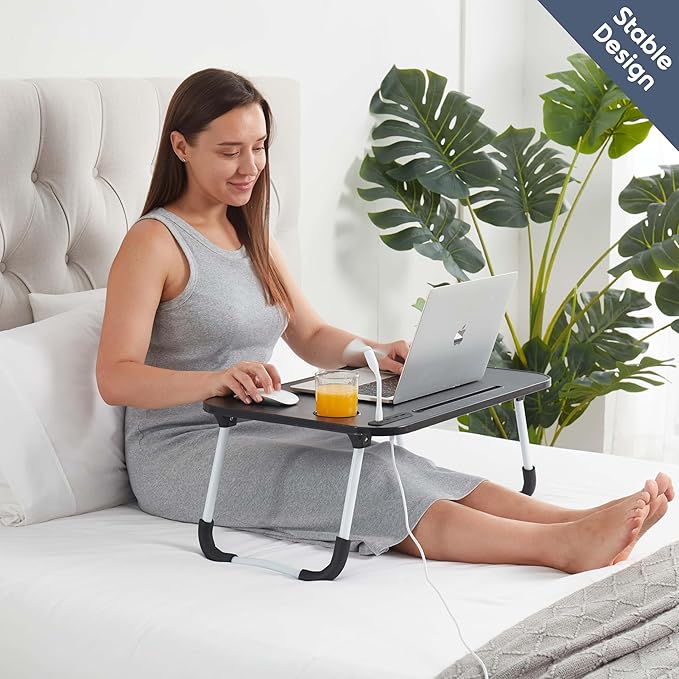 Nestl Fur Reading Pillow with Laptop Lap Desk, Stylish Back Pillow for Sitting Up, Lap Desk with Reading Pillows for Sitting in Bed Adult & Kids, Faux Fur Chair Pillow with Arms - Dusty Purple