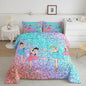 Feelyou Ballet Comforter Set Galaxy Ballet Dance Bedding Set for Kids Boys Girls Women Glitter Graceful Dancer Decor Comforter Dreamy Girly Quilt Set with 2 Pillowcases 3Pcs Bedding Full