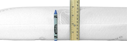 Bluewave Bedding Slim Gel Memory Foam Pillow for Stomach, Back and Side Sleepers - Therapeutic Design for Spinal Alignment, Better Breathing and Enhanced Sleeping (4-Inches Height, Standard)