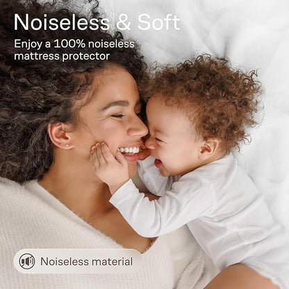 Niagara Cotton Mattress Pad Full 54x75 - Non Noisy Cooling Breathable Ultra Plush Absorbent Protector Extra Deep Fits 20 Inches Deep Mattress