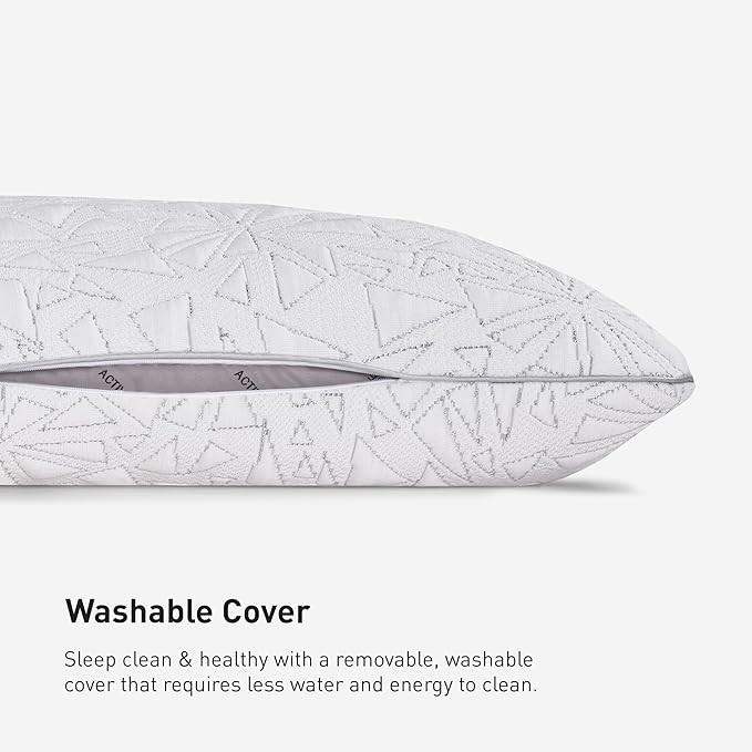 Bedgear Storm Performance Pillow 0.0 – Cooling Bed Pillow for Hot Sleepers, Medium Firm Support for All Sleep Positions – Dual-Sided Comfort, Breathable Air-X Mesh, Washable Ver-Tex Cover, 20” x 36”