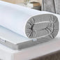 Bestier Gel Memory Foam Mattress Topper - Tencel Ice Silk Mattress Topper - Plush Feel - Mattress Pad with Naturally Cooling and Pressure Relief - Queen Size, 4 Inch
