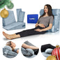 Lunix 4pcs Orthopedic Bed Wedge Pillow Set for Sleeping – Adjustable Post Surgery Back, Leg & Knee Support, Acid Reflux & GERD Relief, Memory Foam Head Pillows, with Hot/Cold Pack, Gray