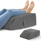 Leg Pillow Elevation Blood Circulation, Leg Elevation Pillows for After Surgery, Swelling, Leg Elevating Pillows with Cover and Handle, Leg Pillow for Pain Relief, 23.6×16.8×8 Inch, Dark Grey