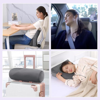 ROYALAY Travel Wedge Pillow for Sleeping, Adjustable Portable Wedge Pillow for Travel, Leg Elevation Body Positioner for Chair, Bed, Travel, Camping