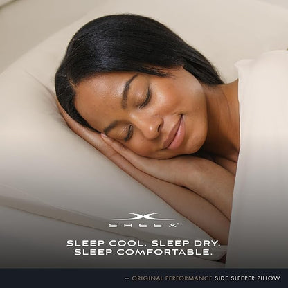 SHEEX Original Performance Down-Alternative Side Sleeper Pillow, Cooling Pillow with Support, King
