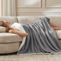 Heated Blanket Throw Size Fast Warming Heating Electric Throw Blanket with 6 Heat Settings & 4 Hours Auto-Off, Ideal Gift for Her, 50"x60", London Grey
