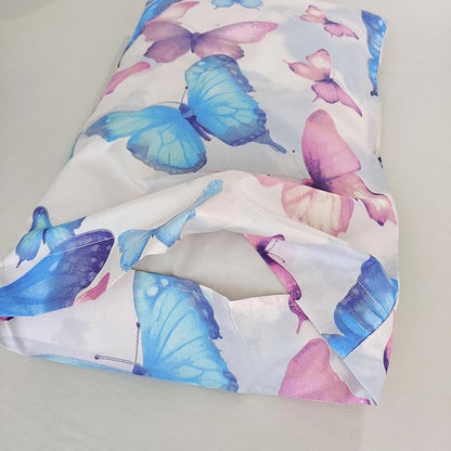 SDIII 3PCS Colorful Butterfly Comforter Set Queen, Soft Microfiber Lightweight Queen Butterfly Comforter, Butterflies Bedding for Girls Boys Kids Teens