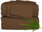 Pure Bamboo Twin Sheets, Genuine 100% Organic Viscose Derived from Bamboo Bed Sheet Set, Luxuriously Soft & Cooling, Double Stitching, 2 Year Quality Promise (Twin, Coconut Husk)