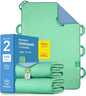 Improvia Positioning Bed Pad, with 8 Reinforced Handles, Quick-Drying, Washable, Waterproof, for Lifting, Turning, Transfering, Elderly and Incontinence Patients (Green, Pack of 2)