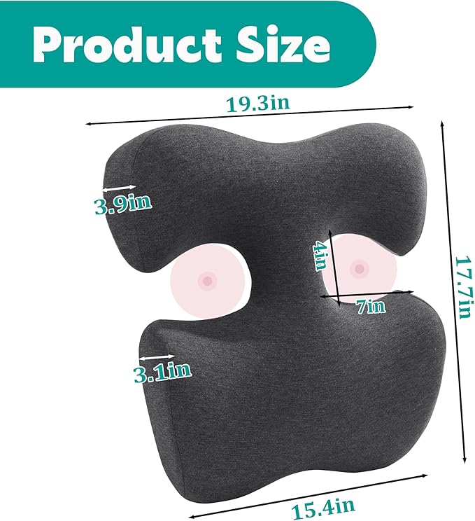 MABOZOO Breast Pillow for Massage, Women's Massage Bolster Pillow Face Down Pillow Supportive Breast Pillow for Massage Nap Portable Travel Sleeping