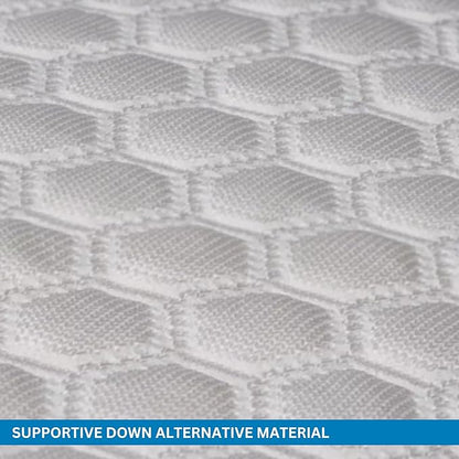 Columbia Comfort Ice Fiber Side Sleeper Down Alternative Bed Pillow with Polyester Fiberfill, Supportive Cooling Double Sided Breathable Cover (Side Sleeper, King)