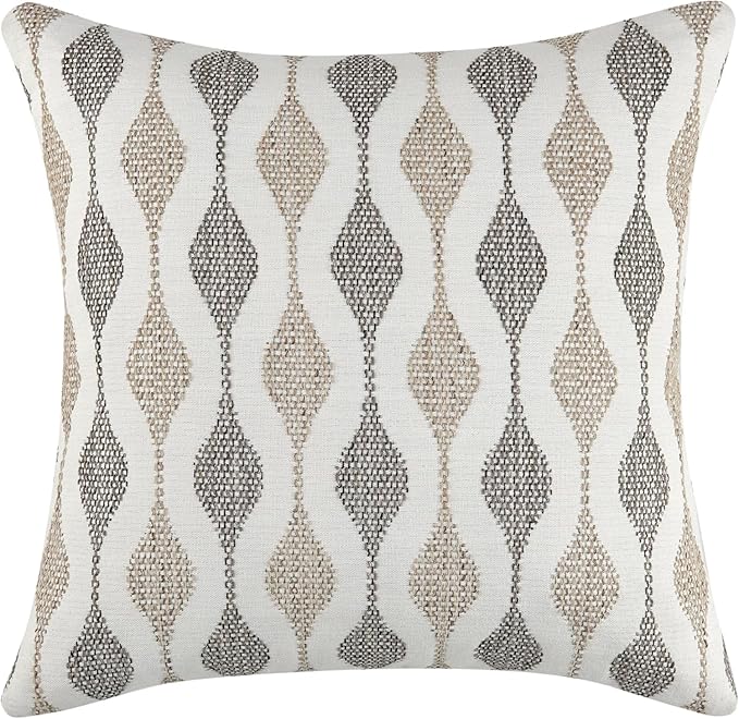 Decorative Pillow for Living Room, Sofa, Bed, Home Decoration, Commerical Enviroment - CAL117 Regulated - Pack of 2 (Down Alternative, Boyega, 20" x 20")