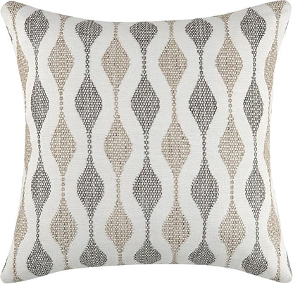 Decorative Pillow for Living Room, Sofa, Bed, Home Decoration, Commerical Enviroment - CAL117 Regulated - Pack of 2 (50/50 Down Feather Blend, Boyega, 18" x 18")