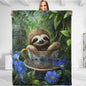 Sloth Blanket - Plush, Soft, Comfy, Lightweight, Warm, Fuzzy, Cozy Flannel Throw Blanket Perfect for Couch, Travel, Bed, Office, Outdoor - 50in×60in(color41)