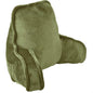 Home Soft Things Super Soft Bedrest Reading Pillow, Lounger Backrest Pillow for Sitting in Bed with Arms Pockets, 20" x 18" x 17", Sage