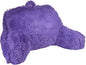 Klear Vu Shaggy Reading Pillow Back Rest Body Pillow for Adults and Kids, Lumbar and Arm Support on Bed, Chair, Couch, Sofa and Floor, 30" x 21", One Size, Purple Rain