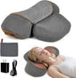 Neck Pillow - 3-in-1 Neck Pillow with Battery, Travel Neck Massage Pillow for Shoulder Pain Relief, Deep Tissue Pain Relief with Heat and Stretching, Neck Hump Corrector for Women